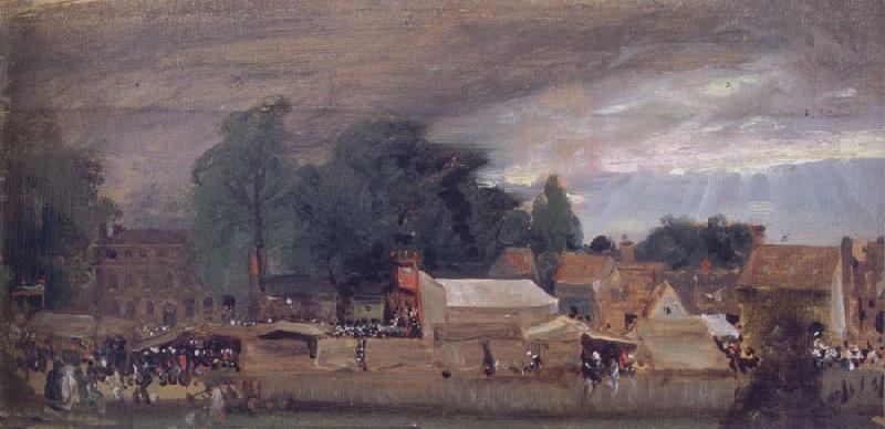 John Constable The Village fair,East Bergholt 1811 oil painting picture